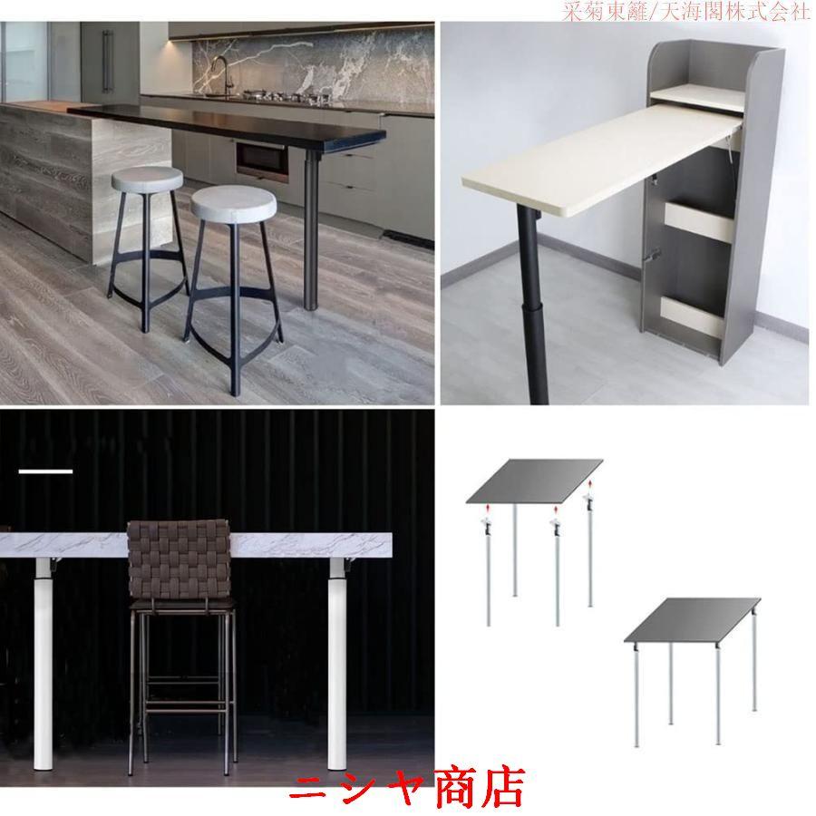 テーブル脚　折りたたみ　シルバー　スチール テーブル脚 折りたたみ シルバー スチール