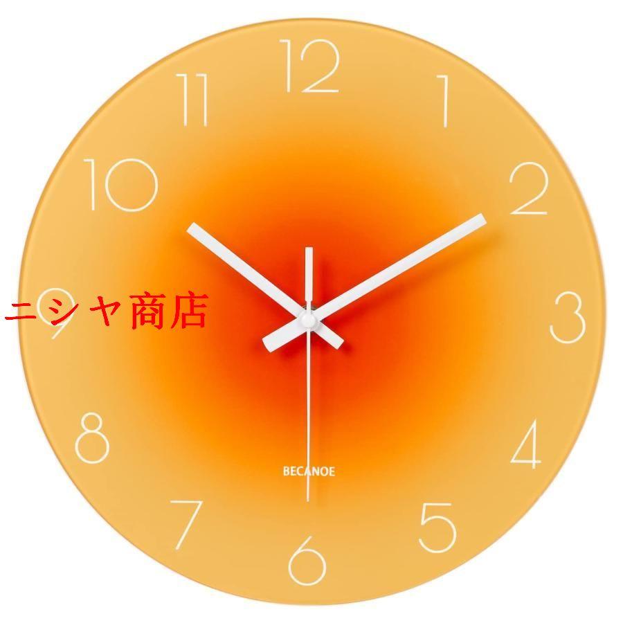 壁掛け時計 壁飾り　オレンジ時計　ガラス掛け時計 楽天市場】A061110壁掛け時計 壁飾り オレンジ時計 ガラス