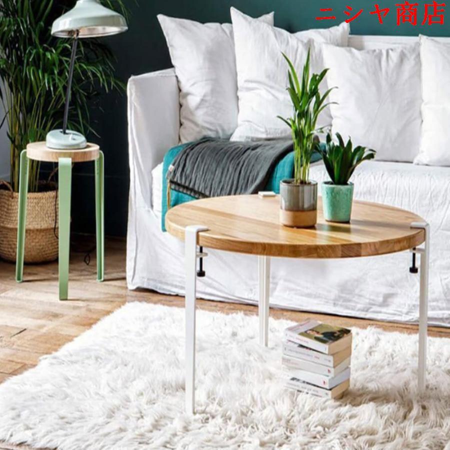 テーブル脚 家具の脚 金属製 調節可能 F字型 ダイニングデスク脚