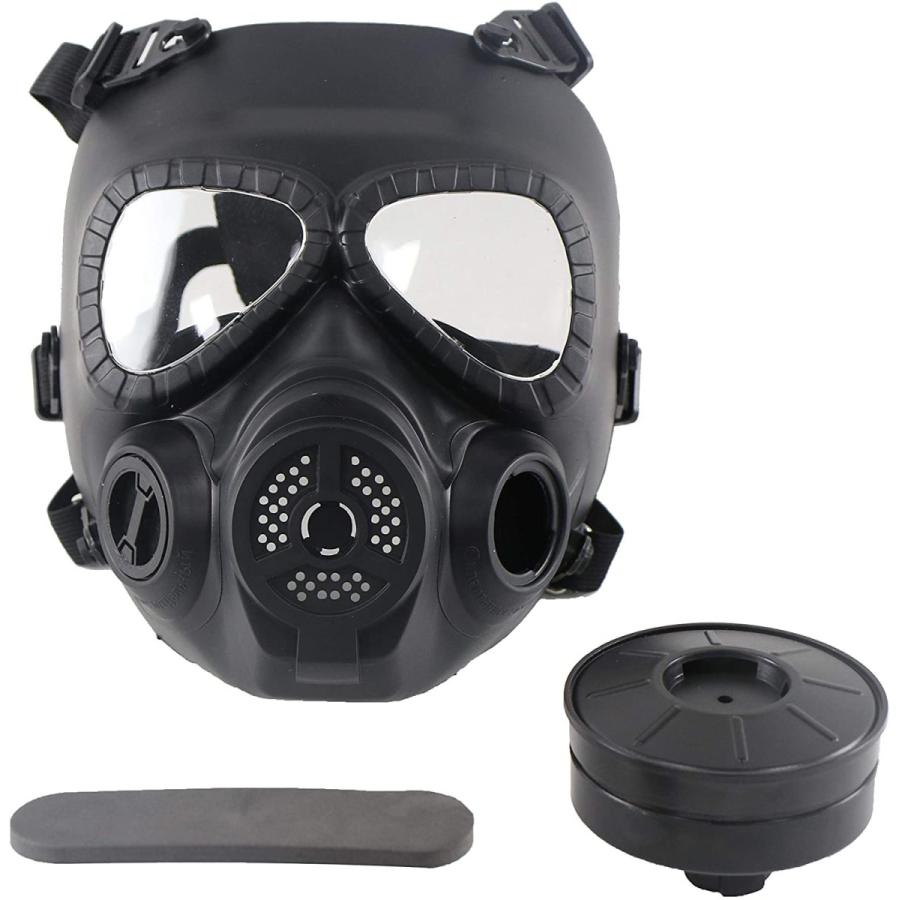 タクティカル M04ガスマスク型 電動ファン付き フルフェイスゴーグル