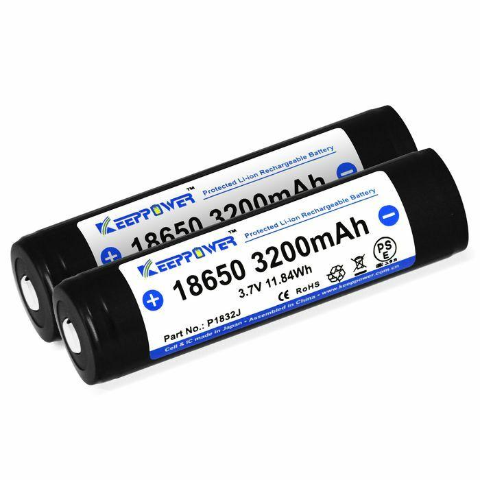 PSEマーク取得済】リチウムイオン電池 18650 KEEPPOWER 3200mAh 3.7V