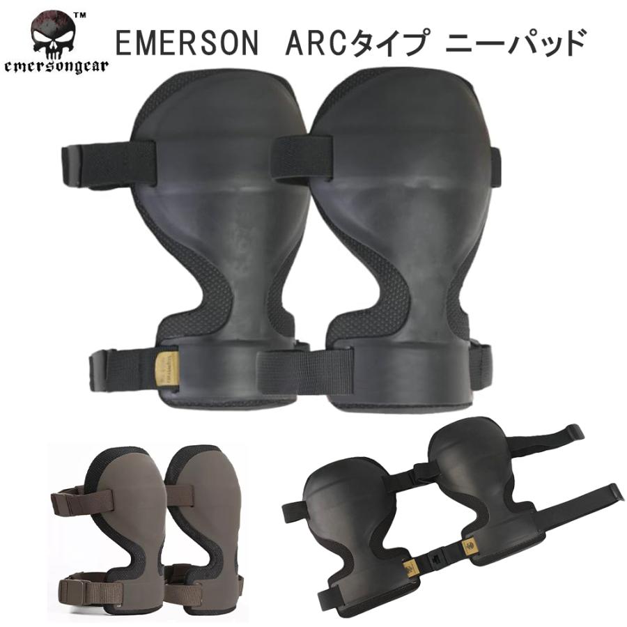 EMERSON製 ARCタイプ ニーパッド 膝パッド BK/DE : 日昇洋行 Yahoo!店