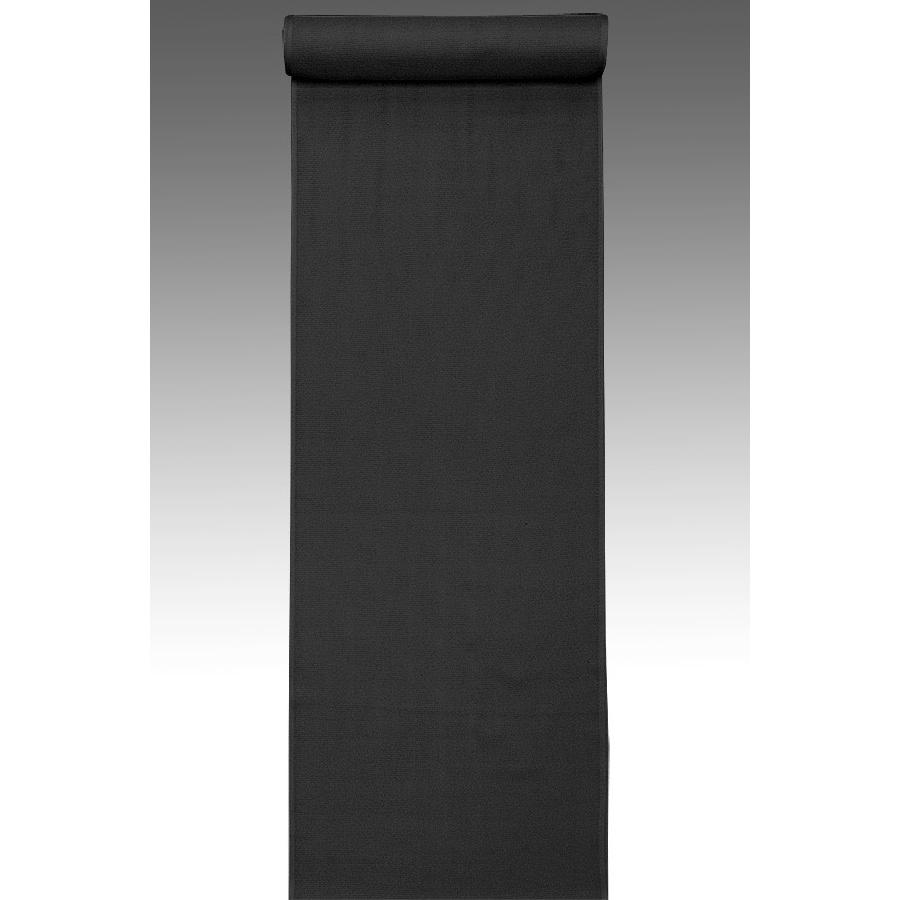 お仕立て付きシルパール男性用駒絽色無地《黒色》お取り寄せ品 【ほ】