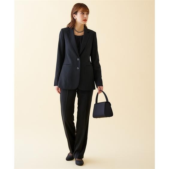 ニッセン 喪服 礼服 パンツスーツ レディース ブラックフォーマル  
