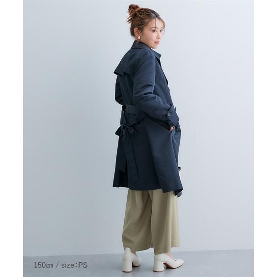 ニッセン 低身長さん向け レディース アウター 洗える トレンチ ニッセン 低身長さん向け レディース アウター 洗える トレンチ