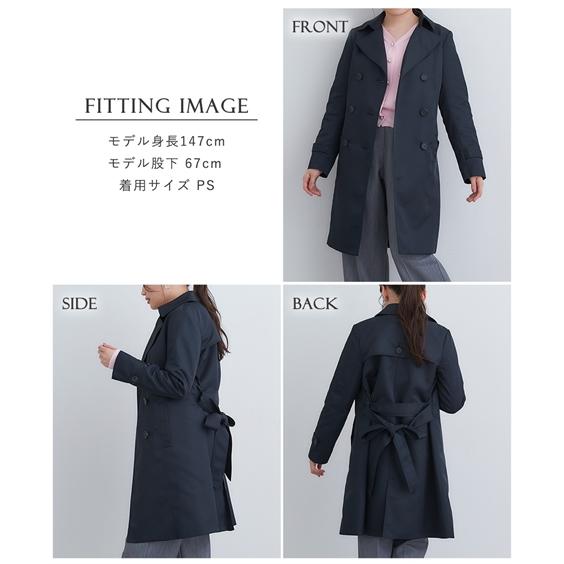 ニッセン 低身長さん向け レディース アウター 洗える トレンチ ニッセン 低身長さん向け レディース アウター 洗える トレンチ