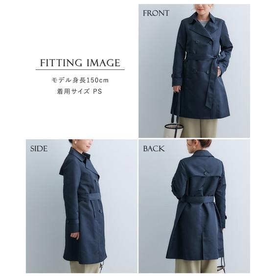ニッセン 低身長さん向け レディース アウター 洗える トレンチ ニッセン 低身長さん向け レディース アウター 洗える トレンチ