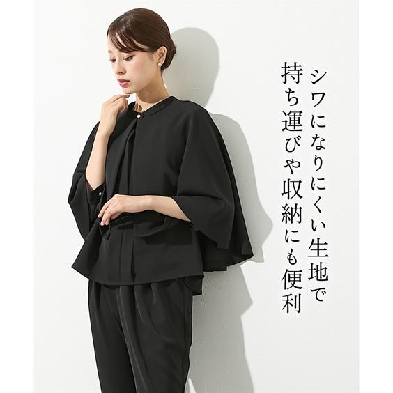 Callarus 喪服 レディース パンツスーツ 礼服 ブラック
