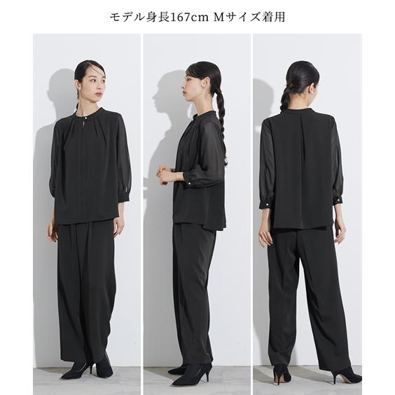 更にお値下げ。Callarus ブラックフォーマルワイドパンツセット