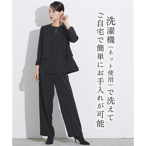 Callarus 喪服 レディース 礼服 ブラックフォーマル パンツスーツ
