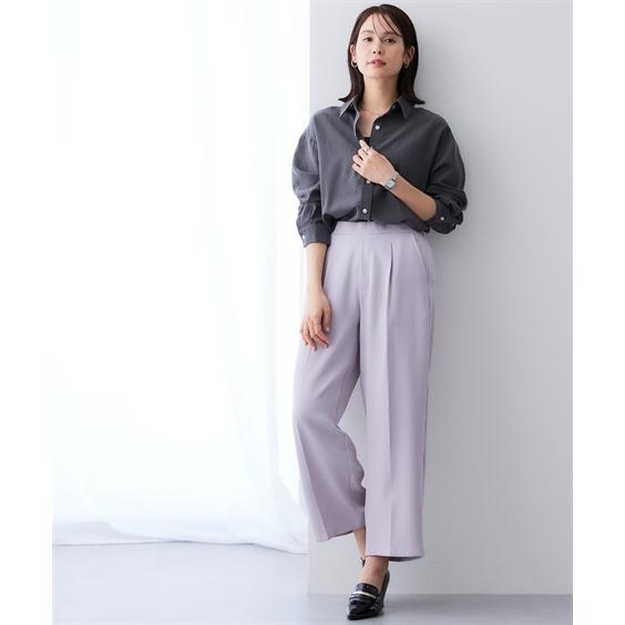 フォルクル・レディースパンツsizeUSサイズS パンツ ワイドパンツ レディース きれいめ オフィス ダブルクロス
