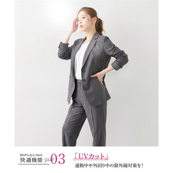 レディーススーツ 大きい胸 レディース パンツスーツ RISPY 洗える