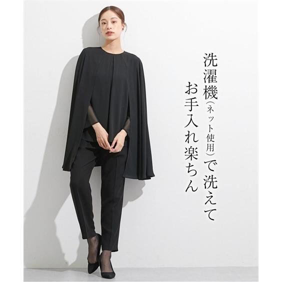 喪服 レディース 礼服 ブラックフォーマル 夏 夏用 パンツスーツ