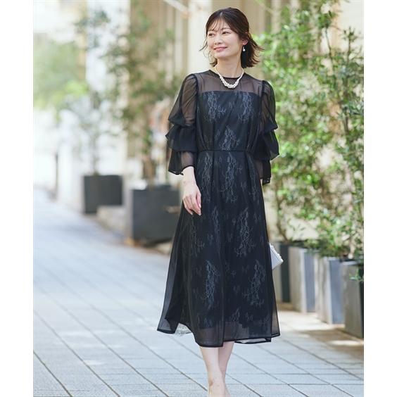 ニッセン marun 5Lブラックロングドレス 結婚式 オケージョン ニッセン（nissen） 結婚式 ドレス パーティードレス ワンピース