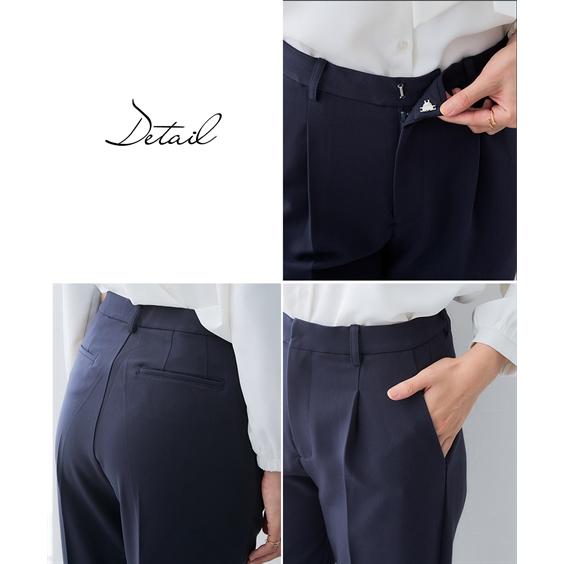 パンツ レディース テーパードパンツ 2レングス レギュラー丈 ロング丈