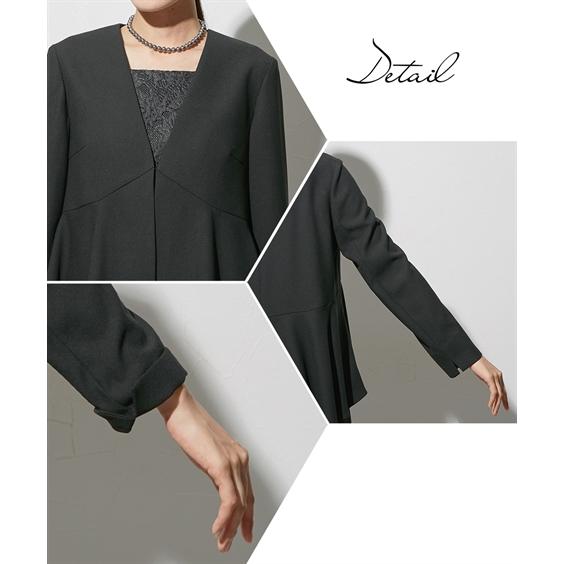 喪服 レディース 礼服 ブラックフォーマル ワンピース ジャケット