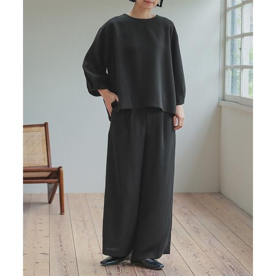 喪服 レディース 礼服 ブラックフォーマル パンツスーツ 洗える セットアップ 40代 50代 大きいサイズ b0の画像