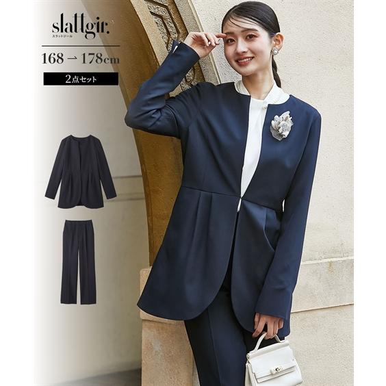 フォーマルスーツジャケット+パンツ 2点スーツ ワイドパンツ 楽天市場】ツイードジャケット ワイド パンツスーツ 2点セット スーツ