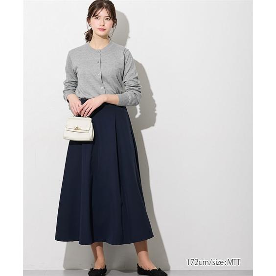 スカート レディース スーツ きれいめ ダブルクロス シンプル ロング