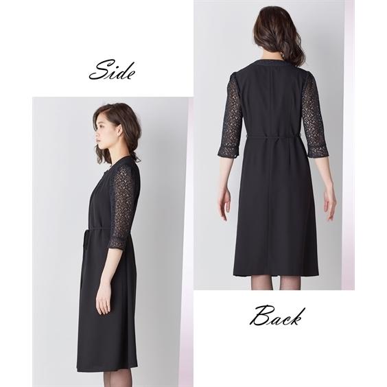 喪服 ブラックフォーマル レディース 礼服 送料無料 ワンピース S 8l 洗える フォーマル 前開き レース 上下別売 大きいサイズ ニッセン B0 Zzy4g19b0073 7days Life Styling By Nissen 通販 Yahoo ショッピング