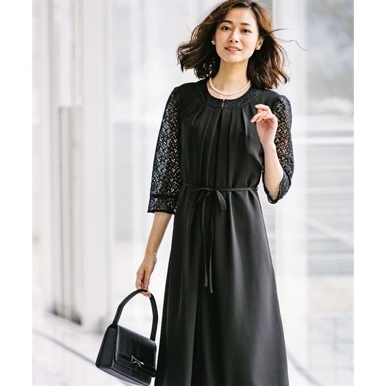 喪服 ブラックフォーマル レディース 礼服 送料無料 ワンピース S 8l 洗える フォーマル 前開き レース 上下別売 大きいサイズ ニッセン B0 Zzy4g19b0073 7days Life Styling By Nissen 通販 Yahoo ショッピング