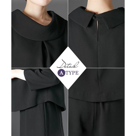 喪服 礼服 ブラックフォーマル レディース パンツスーツ ワンピース 選べる 洗える 50代 大きいサイズ b0 | ニッセン | 10