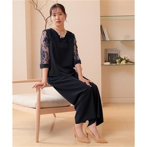 イット　パンツドレス セミワイドオールインワンパンツドレス 【品番: so1-213】