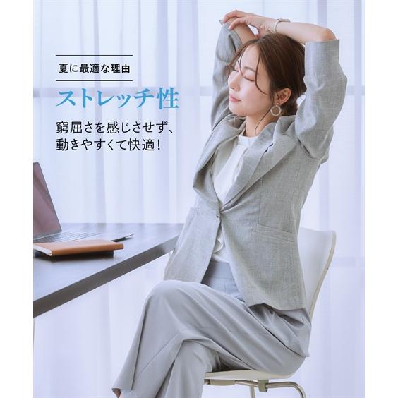 ニッセン アウター ジャケット レディース 夏 S-LL 洗える 麻 調 ニッセン アウター ジャケット レディース 夏 S-LL 洗える 麻 調