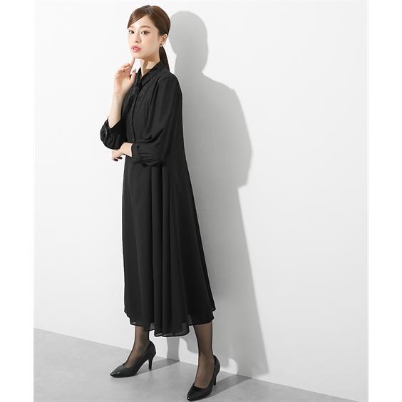 ニッセン 喪服 礼服 ワンピース ブラックフォーマル レディース