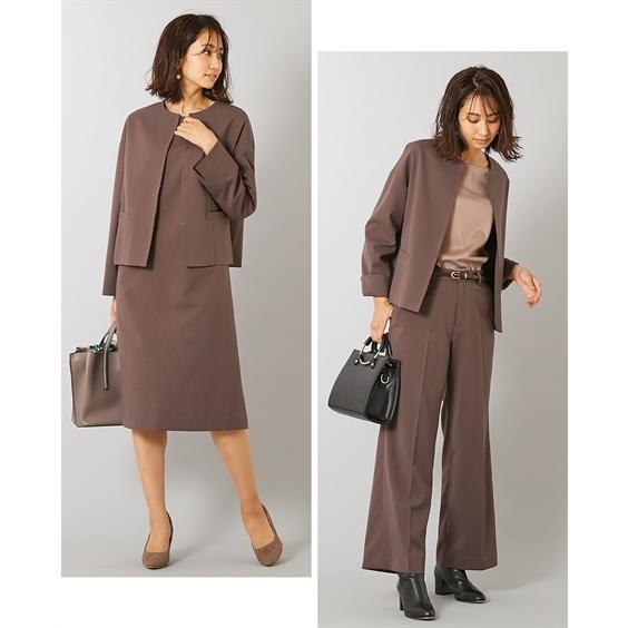 スーツ レディース パンツスーツ セットアップ 3点セット 春 秋 冬 S ...