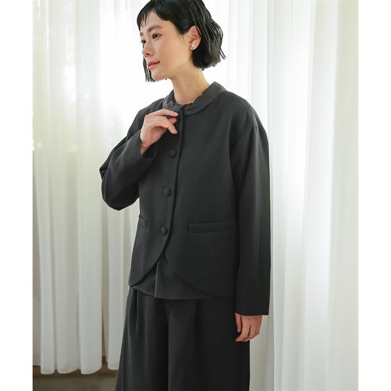 喪服 ブラックフォーマル 礼服 パンツスーツ オールシーズン 洗える 大きいサイズ 体型カバー ゆったり 30代 40代 50代 b0の画像