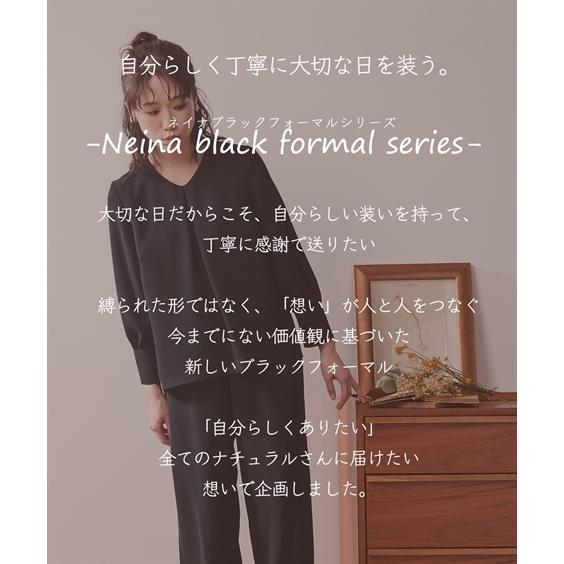 喪服 レディース ブラックフォーマル 礼服 パンツスーツ 洗える ワイド 大きいサイズ セットアップ S-8L ニッセン b0 七五三 ママ スーツ 40代 50代｜nissen7days｜04