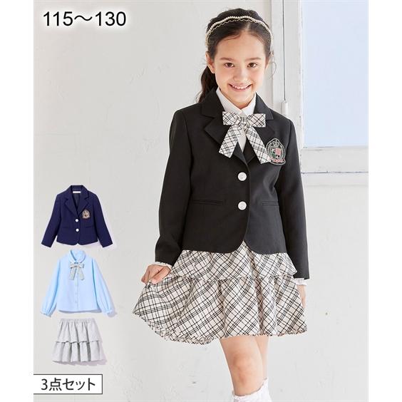 フォーマルワンピース フォーマルスーツ 入学式 卒園式 スーツ 女の子 子供服 セットアップ ジャケット ブラ 今日の超目玉