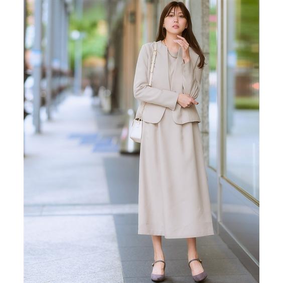 セレモニースーツ 卒業式 母 服装 スーツ レディース オフィス 通勤 40代 50代 洗える ワンピース ビジネススーツ大きいサイズ s0の画像