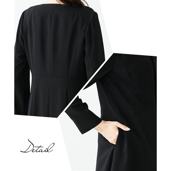 ブラックフォーマル　前開き　ワンピース　ニッセン nissen7days_zzy4g23a0012