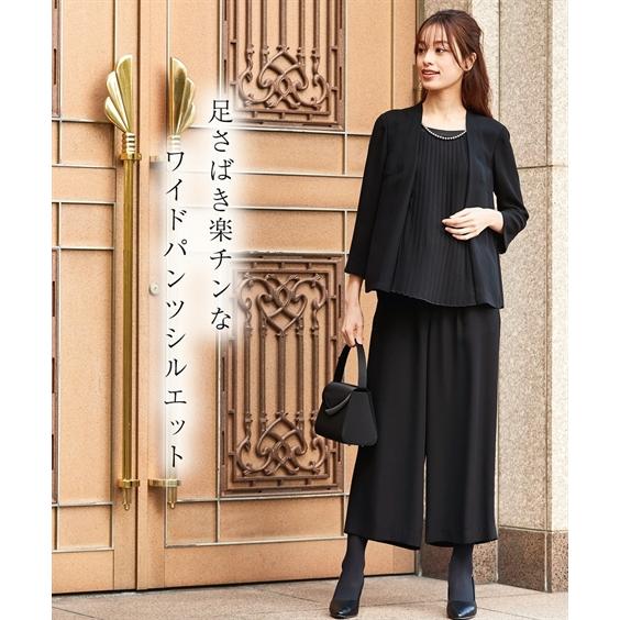 ニッセン 喪服 礼服 パンツスーツ レディース ブラック ニッセン 喪服 礼服 パンツスーツ レディース ブラック