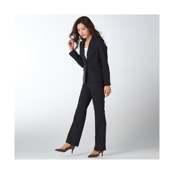スーツ レディース パンツ 大きいサイズ 洗える 仕事 ビジネス 通勤 股下72cm 股下77cm 5号 7号 9号 11号 13号 15号 17号 19号 黒 紺 ニッセン Nissen Zzy4314s0058 ニッセンyahoo 店 通販 Yahoo ショッピング