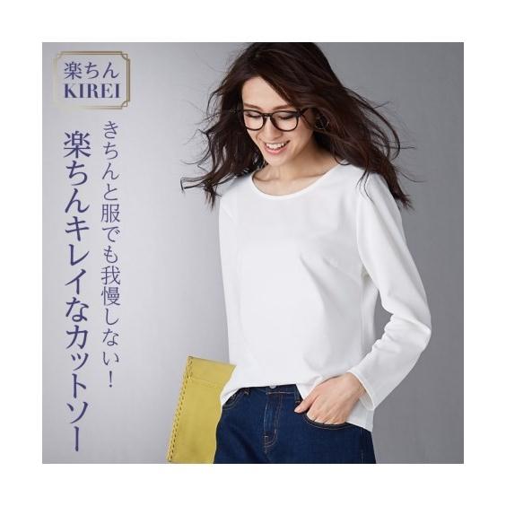 Tシャツ カットソー レディース ジャージ ーシリーズ プレーンt ブラウス オフィス スーツ Ll ニッセン Nissen Zzy4317f0326 ニッセンyahoo 店 通販 Yahoo ショッピング
