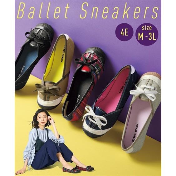 大きいサイズ レディース バレエ スニーカー 低反発中敷 ワイズ4e 靴 23 0 23 5 24 0 24 5 25 0 25 5 26 0 26 5cm ニッセン Nissen Zzy4318s8562 ニッセンyahoo 店 通販 Yahoo ショッピング