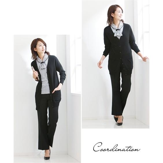 事務服 カーディガン レディース 大きいサイズ ニット 毛玉になりにくいvネック 洗える Vネック ロング丈 オフィス ビジネス Ll 3l ネイビー 黒 ニッセン Nissen Zzy4319b50 家具 インテリア ニッセン 通販 Yahoo ショッピング