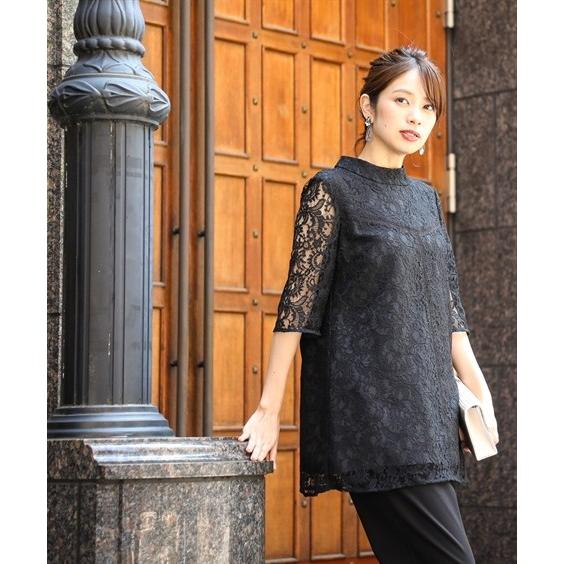 ドレス パーティー 大きいサイズ レディース はしご レース 使いスタンド カラー チュニック パンツ セットアップ お呼ばれ セミ フォーマル ニッセン Nissen Zzy4319b6584 ニッセンyahoo 店 通販 Yahoo ショッピング