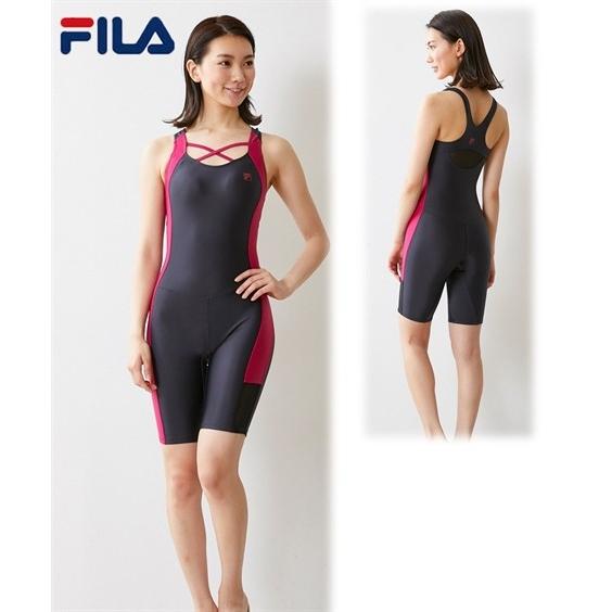 Fila 水着 大きいサイズ レディース サイド切替 オールインワン スポーツウェア M L Ll 3l ニッセン Nissen Zzy4319c2271 ニッセンyahoo 店 通販 Yahoo ショッピング