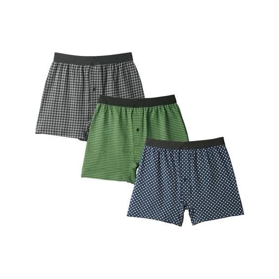 パンツ ボクサー メンズ おまかせ 前開き プリント ニット トランクス 3枚組 肌着 ボトム M L Ll ニッセン Nissen Zzy4319e0879 ニッセンyahoo 店 通販 Yahoo ショッピング