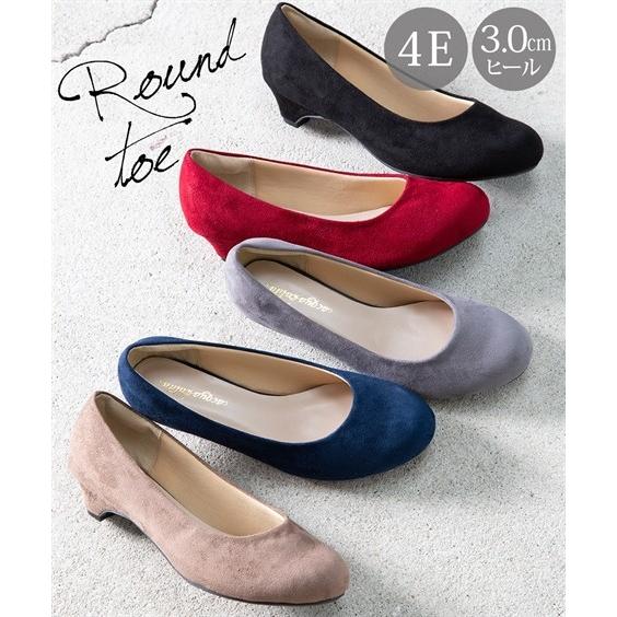 パンプス 大きいサイズ レディース ラウンドトゥローヒール 低反発中敷 ワイズ4e 靴 26 26 5 27cm ニッセン Nissen Zzy4319e1660 ニッセンyahoo 店 通販 Yahoo ショッピング