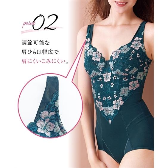 補正下着 ハードなパワーで引き締める 花柄ボディスーツ ハードタイプ ニッセン Nissen Zzy4319e5708 ニッセンyahoo 店 通販 Yahoo ショッピング