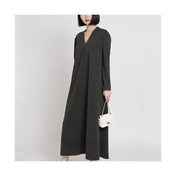 ワンピース ロング マキシ レディース Martha マーサ Vネック フレア M L ニッセン Nissen Zzy4319h1301 ニッセンyahoo 店 通販 Yahoo ショッピング