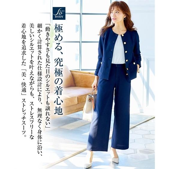 スーツ レディース Sobody ツイード調 ジャージ ー金ボタン ノーカラー ジャケット 上下別売り オフィス S M L ニッセン Nissen Zzy43a1593 ニッセンyahoo 店 通販 Yahoo ショッピング