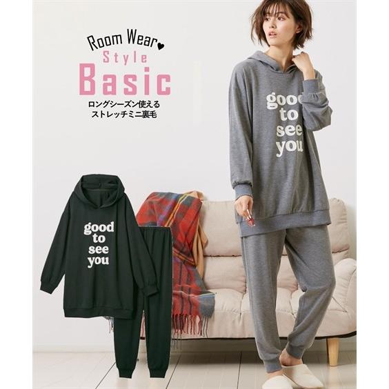 パジャマ 上下セット 大きいサイズ レディース ストレッチ ミニ裏毛 フード付 ビッグ スウェット ルームウェア ルームウエア 8l 10l ニッセン Nissen Zzy43a2714 ニッセンyahoo 店 通販 Yahoo ショッピング
