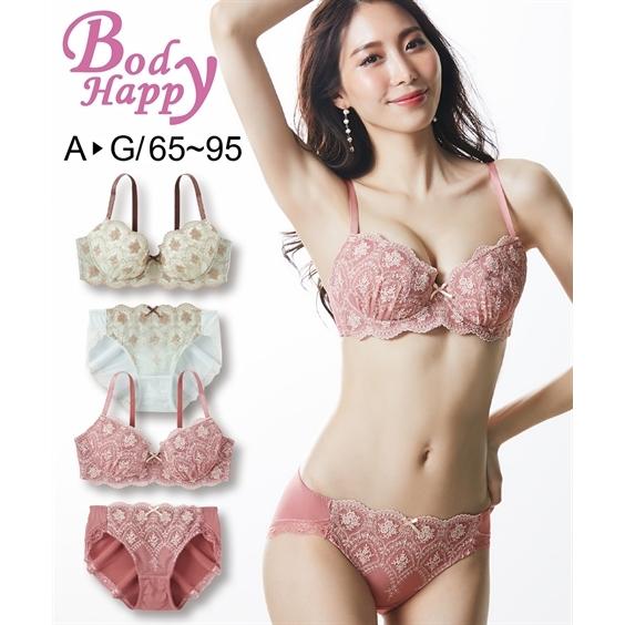 ブラジャー ショーツ セット 大きいサイズ レディース ボディハッピー 線画調 デザイン ブラ C90 3l G95 4l トリンプ ニッセン Nissen Zzy43a2739 ニッセンyahoo 店 通販 Yahoo ショッピング
