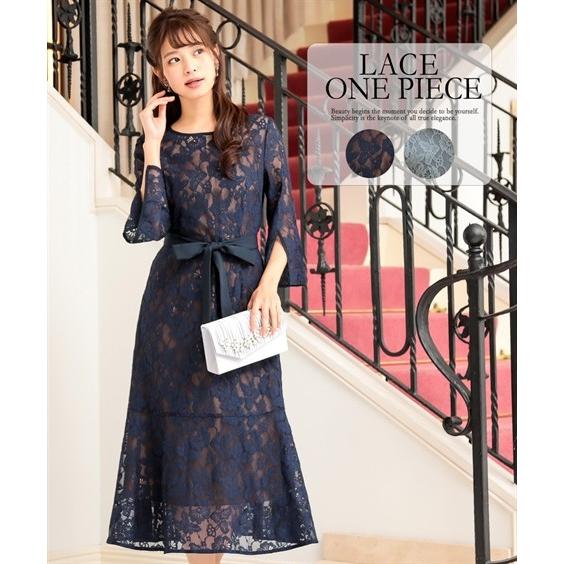 全ての ドレス パーティー レディース 袖スリット デザイン 総レース ワンピース 結婚式 二次会 お呼ばれ フォーマル 披露宴 謝恩会 同窓会 Ll 3l ニッセン Nissen ブランドおしゃれ Www Skylanceronline Com